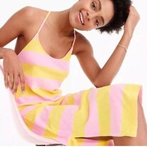 Strappy Knit Midi Dress in Rugby Stripe